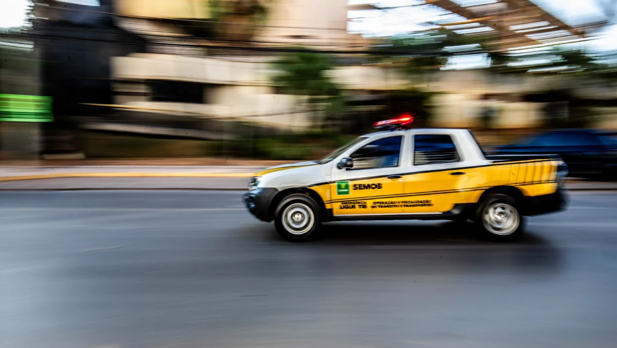 Avenida do CPA devido às obras do BRT