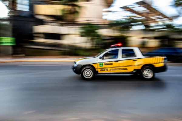 Avenida do CPA devido às obras do BRT