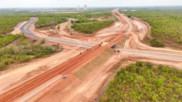 obras do Contorno Norte de Cuiabá